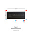 H50 x B220 T11 - Paneelradiator C8 vlakke voorzijde Mat Zwart