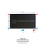H90 x B120 T22 - Paneelradiator C8 vlakke voorzijde Mat Zwart