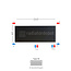 H40 x B260 T33 - Paneelradiator C8 vlakke voorzijde Mat Zwart