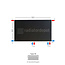 H30 x B80 T33 - Paneelradiator C8 vlakke voorzijde Mat Zwart