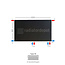 H30 x B100 T33 - Paneelradiator C8 vlakke voorzijde Mat Zwart