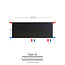 H40 x B220 T22 - Paneelradiator C8 vlakke voorzijde Mat Zwart