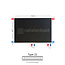 H40 x B100 T22 - Paneelradiator C8 vlakke voorzijde Mat Zwart