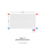 H60 x B140 T11 - Paneelradiator C6 vlakke voorzijde Wit