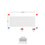 H50 x B260 T33 - Paneelradiator C8 vlakke voorzijde Wit