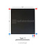 H90 x B80 T11 - Paneelradiator C6 vlakke voorzijde Mat Zwart