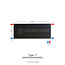 H60 x B200 T11 - Paneelradiator C6 vlakke voorzijde Mat Zwart