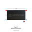 H60 x B180 T11 - Paneelradiator C6 vlakke voorzijde Mat Zwart