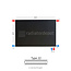 H40 x B80 T22 - Paneelradiator C6 vlakke voorzijde Mat Zwart