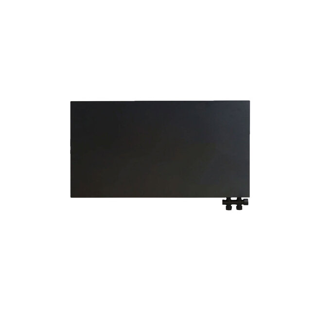 H40 x B160 T22 - Paneelradiator C6 vlakke voorzijde Mat Zwart