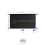 H90 x B120 T33 - Paneelradiator C8 vlakke voorzijde Mat Zwart