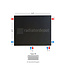 H60 x B60 T33 - Paneelradiator C8 vlakke voorzijde Mat Zwart