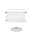 H40 x B60 T22 - Paneelradiator C4 geribbelde voorzijde Wit