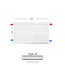 H40 x B80 T22 - Paneelradiator C4 geribbelde voorzijde Wit