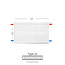 H50 x B60 T22 - Paneelradiator C4 geribbelde voorzijde Wit