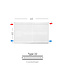H60 x B60 T22 - Paneelradiator C4 geribbelde voorzijde Wit