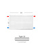 H60 x B80 T22 - Paneelradiator C4 geribbelde voorzijde Wit