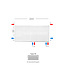 H30 x B260 T33 - Paneelradiator C8 geribbelde voorzijde Wit