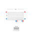H50 x B140 T33 - Paneelradiator C8 geribbelde voorzijde Wit