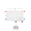 H60 x B100 T33 - Paneelradiator C8 geribbelde voorzijde Wit