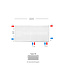 H60 x B220 T33 - Paneelradiator C8 geribbelde voorzijde Wit