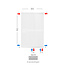 H90 x B60 T33 - Paneelradiator C8 geribbelde voorzijde Wit
