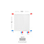 H90 x B80 T33 - Paneelradiator C8 geribbelde voorzijde Wit