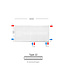 H40 x B300 T22 - Paneelradiator C8 geribbelde voorzijde Wit