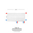H40 x B220 T22 - Paneelradiator C8 geribbelde voorzijde Wit