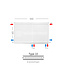 H60 x B100 T22 - Paneelradiator C8 geribbelde voorzijde Wit