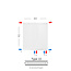H90 x B80 T22 - Paneelradiator C8 geribbelde voorzijde Wit