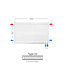 H50 x B100 T22 - Paneelradiator C6 geribbelde voorzijde Wit