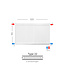 H90 x B120 T22 - Paneelradiator C6 geribbelde voorzijde Wit