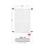 H90 x B60 T22 - Paneelradiator C6 geribbelde voorzijde Wit