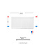 H50 x B200 T11 - Paneelradiator C6 geribbelde voorzijde Wit