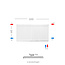 H60 x B220 T11 - Paneelradiator C6 geribbelde voorzijde Wit