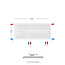 H50 x B120 T11 - Paneelradiator C8 gegroefde voorzijde Wit