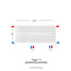 H40 x B120 T11 - Paneelradiator C8 gegroefde voorzijde Wit