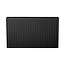 H40 x B80 T22 - Paneelradiator C6 geribbelde voorzijde Mat Zwart