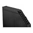 H50 x B200 T22 - Paneelradiator C8 geribbelde voorzijde Mat Zwart