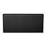 H60 x B180 T22 - Paneelradiator C6 geribbelde voorzijde Mat Zwart
