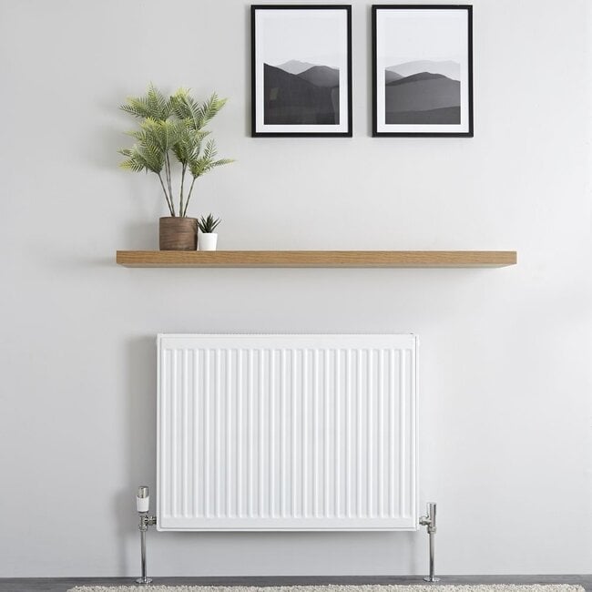 H40 x B200 T22 - Paneelradiator C4 geribbelde voorzijde Wit
