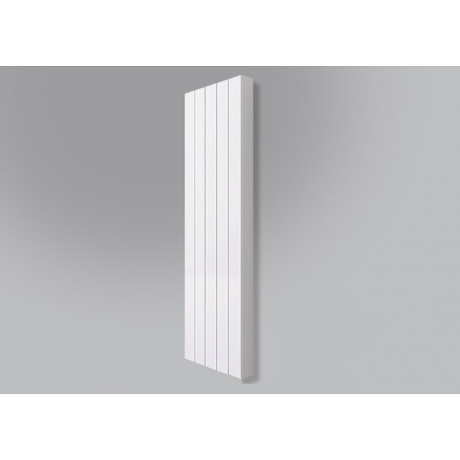 H160 x B50 Verticale designradiator T20 - C6 gegroefd Wit