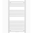 H120 x B50 cm - Handdoekradiator - Wit