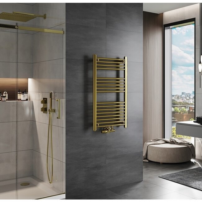 H140 x B40 cm - Handdoekradiator - Goud