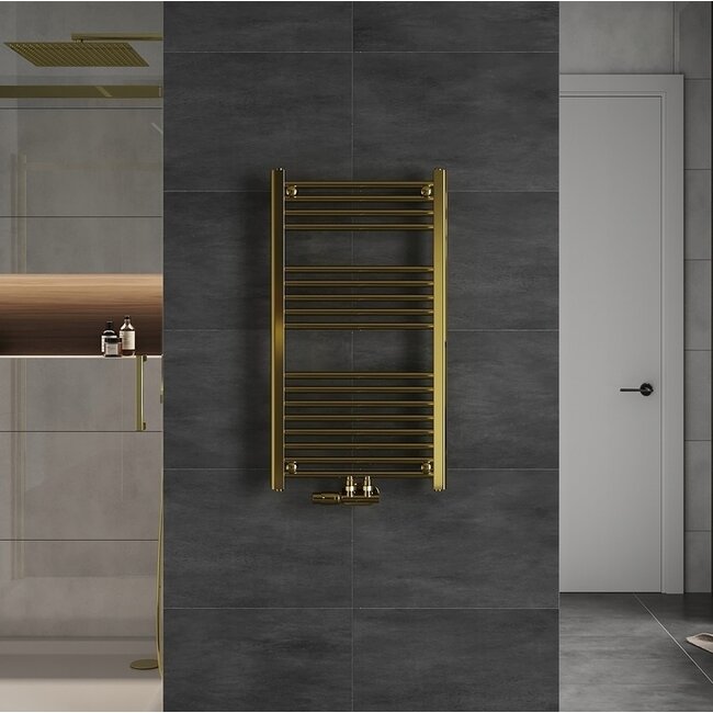 H140 x B60 cm - Handdoekradiator - Goud