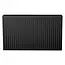 H60 x B60 T11 - Paneelradiator C4 geribbelde voorzijde Mat Zwart