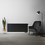 H40 x B100 T11 - Paneelradiator C6 vlakke voorzijde Mat Zwart