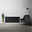 H40 x B100 T22 - Paneelradiator C4 vlakke voorzijde Mat Zwart