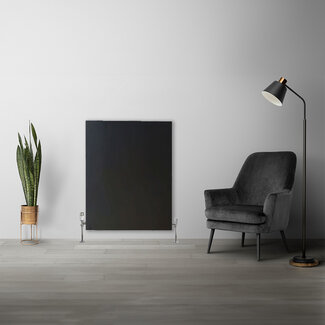 Copa H90 x B40 T11 - Paneelradiator C4 vlakke voorzijde Mat Zwart